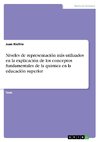 Niveles de representación más utilizados en la explicación de los conceptos fundamentales de la química en la educación superior