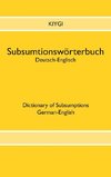 Subsumtionswörterbuch Deutsch-Englisch