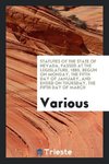 Statutes of the State of Nevada, Passed at the Legislature, 1885, Begun on Monday, the Fifth Day of January, and Ended on Thursday, the Fifth Day of March