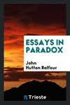 Essays in Paradox