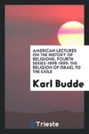 American Lectures on the History of Religions, Fourth Series-1898-1899