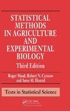 Statistical Methods in Agriculture and Experimental Biology