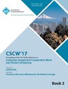 CSCW 17 Computer Supported Cooperative Work and Social Computing Vol 3