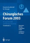 Chirurgisches Forum 2003 für experimentelle und klinische Forschung