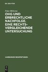 OHG und erbrechtliche Nachfolge. Eine rechtsvergleichende Untersuchung