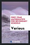 First-year mathematics for secondary schools