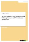 Die Bedeutung des Euro als internationale Währung. Grenzen und Potential eines starken Euro