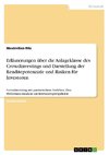 Erläuterungen über die Anlageklasse des Crowdinvestings und Darstellung der Renditepotenziale und Risiken für Investoren