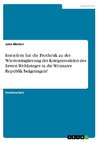 Inwiefern hat die Prothetik zu der Wiedereinglierung der Kriegsinvaliden des Ersten Weltkrieges in die Weimarer Republik beigetragen?