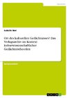 Ort des kulturellen Gedächtnisses? Das Verlagsarchiv im Kontext kulturwissenschaftlicher Gedächtnistheorien