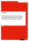 The Rationale for Policies promoting Renewable Energy Sources and Policy Outcomes in two National Contexts