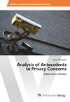 Analysis of Antecedents to Privacy Concerns