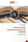 Précis de Droit Communautaire de la CEDEAO