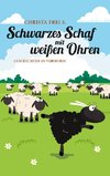 Schwarzes Schaf mit weißen Ohren