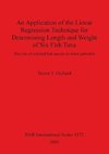 An Application of the Linear Regression Technique for Determining Length and Weight of Six Fish Taxa