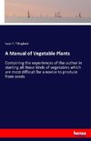 A Manual of Vegetable Plants