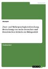 Zwei- und Mehrsprachigkeitsforschung. Betrachtung von sechs deutschen und französischen Artikeln zur Bilingualität