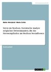 Stress im Studium. Statistische Analyse möglicher Determinanten, die das Stressempfinden im Studium beeinflussen