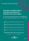 Asymétrie conditionnelle et asymétrie spontanée des progressions harmoniques