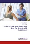 Factors that Make Mothers Opt for Breast-milk Substitutes