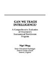 Blagg, N: Can We Teach Intelligence?