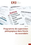 Programme de supervision pédagogique dans l'école du secondaire