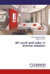 Art work and color in interior solution