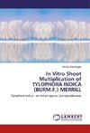 In Vitro Shoot Multiplication of TYLOPHORA INDICA (BURM.F.) MERRILL