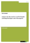 Analyse des Bayerischen Golf Verbandes und Empfehlungen zum Führungsstil