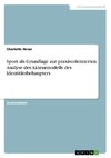 Sport als Grundlage zur praxisorientierten Analyse des Akteurmodells des Identitätsbehaupters