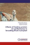 Effects of feeding protein on performance in brooding Khaki Campbell