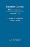 Articles de journaux (1819-1820)