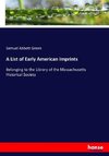 A List of Early American Imprints