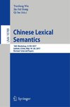 Chinese Lexical Semantics