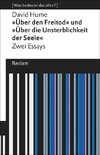 »Über den Freitod« und »Über die Unsterblichkeit der Seele«