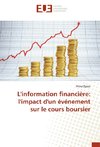 L'information financière: l'impact d'un événement sur le cours boursier