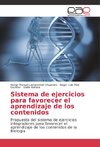 Sistema de ejercicios para favorecer el aprendizaje de los contenidos