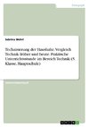 Technisierung der Haushalte. Vergleich Technik früher und heute. Praktische Unterrichtsstunde im Bereich Technik (5. Klasse, Hauptschule)