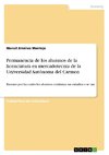 Permanencia de los alumnos de la licenciatura en mercadotecnia de la Universidad Autónoma del Carmen