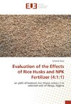 Evaluation of the Effects of Rice Husks and NPK Fertilizer (4:1:1)