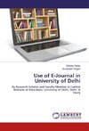 Use of E-Journal in University of Delhi