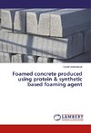 Foamed concrete produced using protein & synthetic based foaming agent