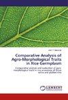 Comparative Analysis of Agro-Morphological Traits in Rice Germplasm