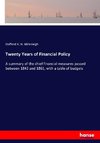 Twenty Years of Financial Policy