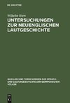 Untersuchungen zur neuenglischen Lautgeschichte