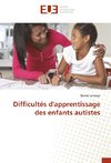 Difficultés d'apprentissage des enfants autistes