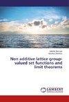 Non additive lattice group-valued set functions and limit theorems