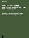 Sachregister zu den Verhandlungen des Deutschen Bundestages 13. Wahlperiode (1995-1998) und zu den Verhandlungen des Bundesrates (1995-1998)