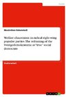 Welfare chauvinism in radical right-wing populist parties. The reframing of the Sverigedemokraterna as 