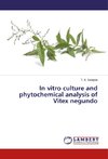 In vitro culture and phytochemical analysis of Vitex negundo